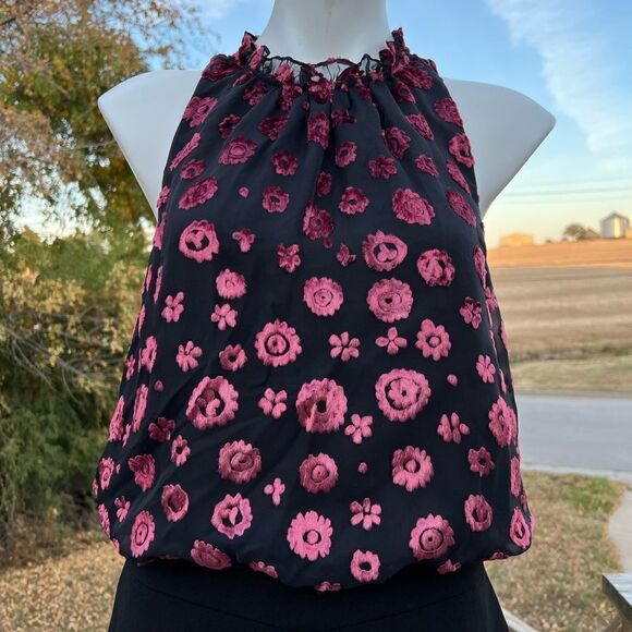 Ramy Brooke Black Leona Burnout Jumpsuit New Size 8 - Picture 9 of 11